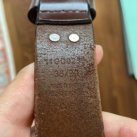 Dickies brown leather belt - Picture 3 of 6
